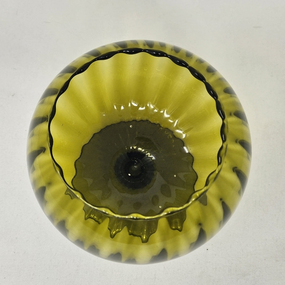 EMPOLI Mid-century art glass brandy glass vintage 1960s - Picture 3 of 6